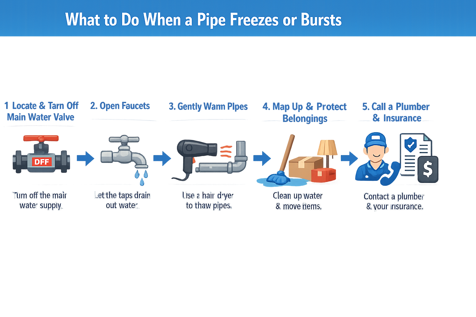 5. What To Do If Pipes Freeze Or Burst